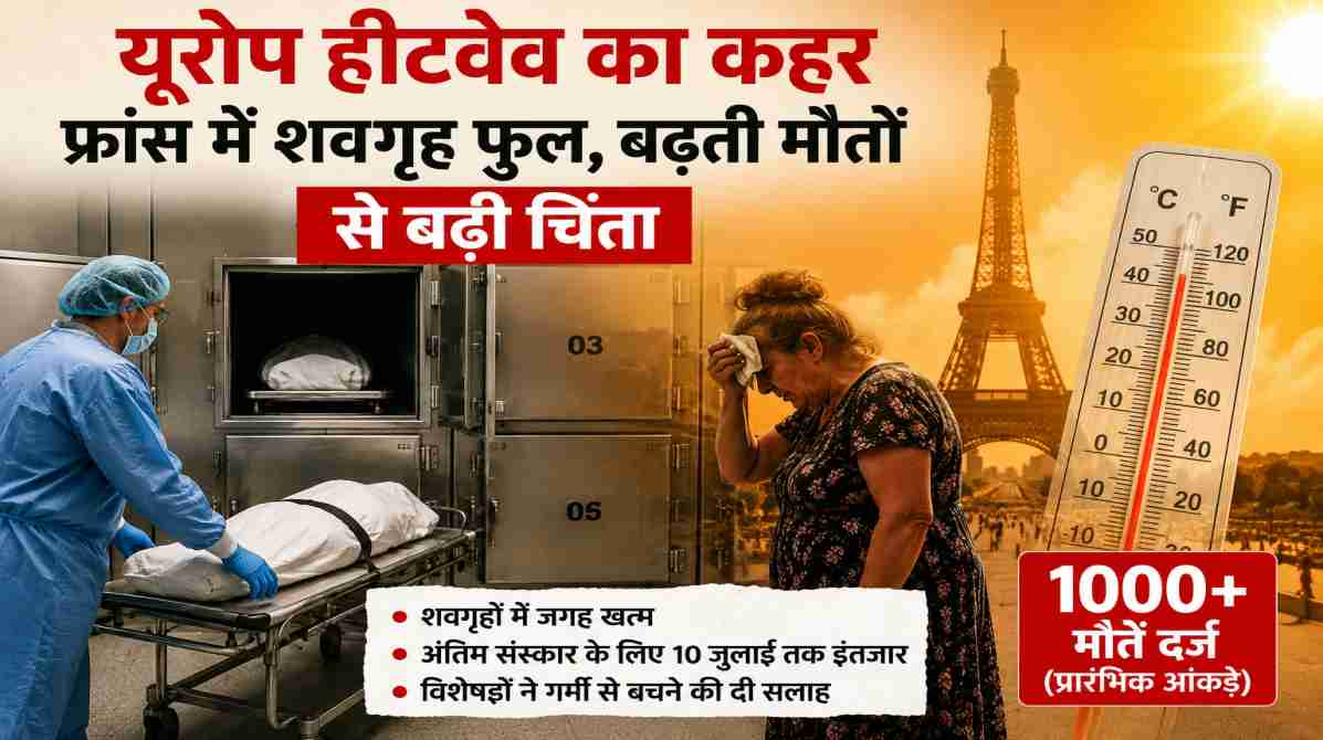 यूरोप हीटवेव का कहर: फ्रांस में शवगृह हुए फुल, बढ़ती मौतों से बढ़ी चिंता