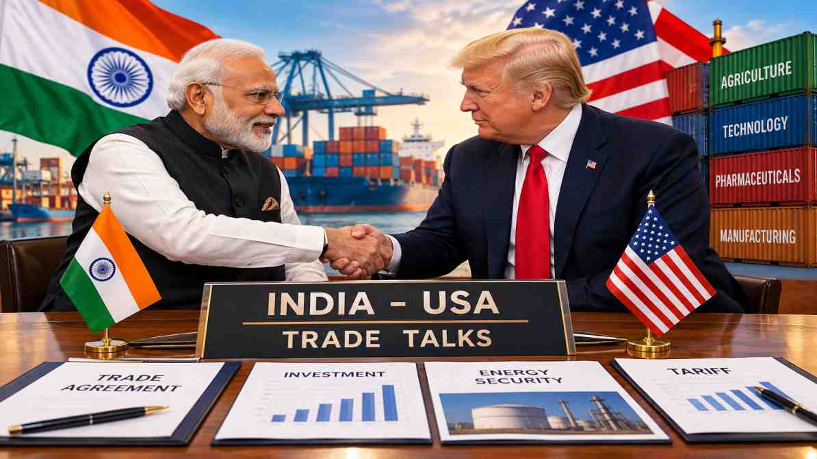 भारत-अमेरिका व्यापार वार्ता तेज, टैरिफ और ऊर्जा सहयोग पर टिकी निगाहें