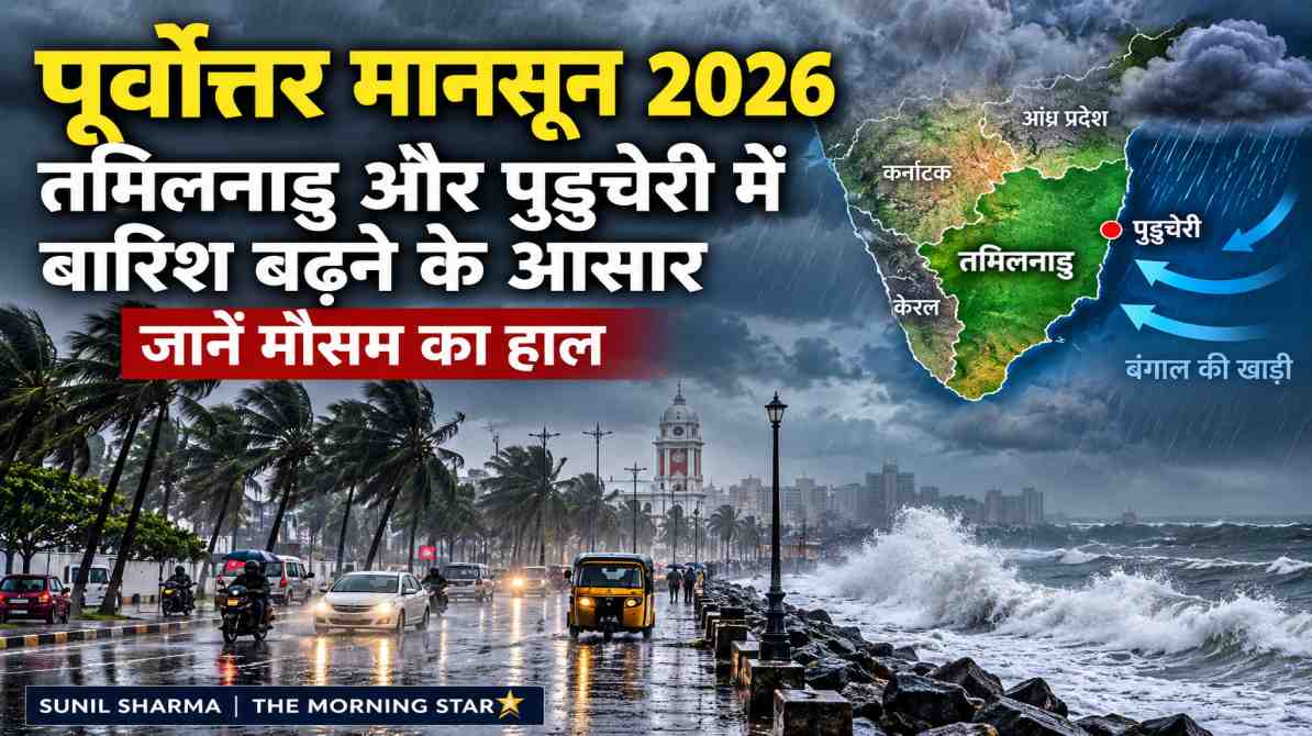पूर्वोत्तर मानसून की दस्तक: तमिलनाडु और पुडुचेरी में बारिश बढ़ने के आसार, जानें मौसम का हाल